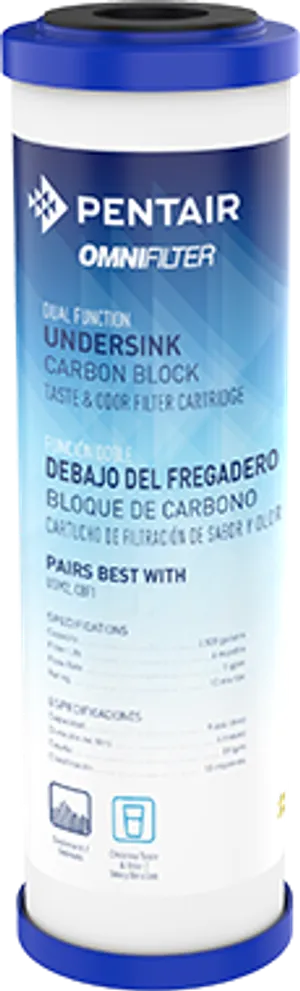 <p>The Pentair OMNIFilter CB7 Series is a premium, dual-purpose cartridge that merges several Pentair core filtration technologies into a single cartridge design. It combines the effective chlorine taste &amp; odor reduction found in traditional carbon block cartridges with superior sediment reduction, resisting the premature plugging that can shorten the life of standard carbon block cartridges.</p>
<p>This dual-technology approach makes the CB7 well suited for a wide range of applications where both sediment buildup and chlorine taste &amp; odor are ongoing concerns, eliminating the need for separate sediment and carbon filtration stages. By combining both functions into one cartridge, the CB7 simplifies maintenance while extending overall cartridge life compared to standard carbon-only cartridges exposed to sediment-heavy water.</p>
<p>As part of the broader OMNIFilter cartridge lineup, the CB7 offers a premium alternative for customers who want combined sediment and taste/odor performance in a single replacement part.</p>
<p>Key Features:<br>- Dual-purpose cartridge: combines carbon block chlorine taste &amp; odor reduction with sediment filtration<br>- Resists premature plugging common in standard carbon block cartridges<br>- Merges multiple Pentair filtration technologies into one cartridge<br>- Well-suited for a wide range of residential and commercial applications<br>- Simplifies maintenance by combining two filtration functions in one part</p>
<p>Specifications:<br>Brand: Pentair<br>Product Line: OMNIFilter CB7 Series<br>Filter Type: Dual-purpose carbon block + sediment cartridge<br>Function: Chlorine taste &amp; odor reduction, sediment resistance<br>Typical Applications: Residential and commercial water filtration where combined sediment and taste/odor reduction is needed</p>