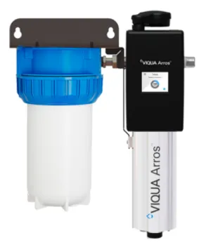 <div>
<div>UV Water Treatment System</div>
<div>
<p>Part Number: ARROS15-IHS10<br>Ideal For: Bacteria, Turbidity/Cloudiness</p>
<table style="width: 54.6664%;">
<tbody>
<tr>
<td style="width: 26.5505%;">Connection Size</td>
<td style="width: 73.416%;">Inlet: 1&rdquo; FNPT, Outlet: (Combo Port) 1&rdquo; MNPT / &frac34;&rdquo; FNPT</td>
</tr>
<tr>
<td style="width: 26.5505%;">Dimensions</td>
<td style="width: 73.416%;">16.95&Prime; &times; 20.82&Prime; &times; 9.0&Prime; (43.0 cm &times; 52.9 cm &times; 22.9 cm)</td>
</tr>
<tr>
<td style="width: 26.5505%;">Flow Rate</td>
<td style="width: 73.416%;">30mJ/cm2: 15 gpm (56.8 lpm) 3.41 m&sup3;/hr</td>
</tr>
<tr>
<td style="width: 26.5505%;">Housing Details</td>
<td style="width: 73.416%;">One 10&Prime; 3-piece filter housing</td>
</tr>
<tr>
<td style="width: 26.5505%;">Power Consumption</td>
<td style="width: 73.416%;">46 W</td>
</tr>
<tr>
<td style="width: 26.5505%;">Ship Wt. (lbs)</td>
<td style="width: 73.416%;">40lbs (18.1kg)</td>
</tr>
</tbody>
</table>
</div>
</div>