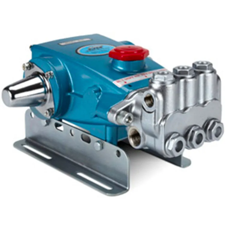 <p>&bull; Three plunger rods positive displacement, reciprocating, plunger pump<br>&bull; Forged brass manifold, 304SS valve assemblies, solid ceramic plungers and standard NBR [Buna-N] seals and O-rings<br>&bull; Higher capacity plunger pumps are suitable for multi-gun and multi-nozzle, high pressure systems<br>&bull; 316SS models and other sizes available</p>
<table id="tablepress-75" class="tablepress tablepress-id-75">
<thead>
<tr class="row-1 odd">
<th class="column-1" style="text-align: left;">Item Part</th>
<th class="column-2">277</th>
<th class="column-3">310</th>
<th class="column-4">1050</th>
<th class="column-5">1057</th>
</tr>
</thead>
<tbody class="row-hover">
<tr class="row-2 even">
<td class="column-1" style="text-align: left;"><strong>Max. flow</strong></td>
<td class="column-2">3.5 GPM</td>
<td class="column-3">4 GPM</td>
<td class="column-4">10 GPM</td>
<td class="column-5">10 GPM</td>
</tr>
<tr class="row-3 odd">
<td class="column-1" style="text-align: left;"><strong>Min. pressure</strong></td>
<td class="column-2">100 psi</td>
<td class="column-3">100 psi</td>
<td class="column-4">100 psi</td>
<td class="column-5">100 psi</td>
</tr>
<tr class="row-4 even">
<td class="column-1" style="text-align: left;"><strong>Max. pressure</strong></td>
<td class="column-2">1500 psi</td>
<td class="column-3">2200 psi</td>
<td class="column-4">2200 psi</td>
<td class="column-5">2200 psi</td>
</tr>
<tr class="row-5 odd">
<td class="column-1" style="text-align: left;"><strong>Inlet port</strong></td>
<td class="column-2">&frac12;&rdquo; FNPT</td>
<td class="column-3">&frac12;&rdquo; FNPT</td>
<td class="column-4">&frac34;&rdquo; FNPT</td>
<td class="column-5">&frac34;&rdquo; FNPT</td>
</tr>
<tr class="row-6 even">
<td class="column-1" style="text-align: left;"><strong>Discharge port</strong></td>
<td class="column-2">⅜&rdquo; FNPT</td>
<td class="column-3">⅜&rdquo; FNPT</td>
<td class="column-4">&frac12;&rdquo; FNPT</td>
<td class="column-5">&frac12;&rdquo; FNPT</td>
</tr>
<tr class="row-7 odd">
<td class="column-1" style="text-align: left;"><strong>RPM</strong></td>
<td class="column-2">1420</td>
<td class="column-3">950</td>
<td class="column-4">958</td>
<td class="column-5">958</td>
</tr>
<tr class="row-8 even">
<td class="column-1" style="text-align: left;"><strong>Drive Type</strong></td>
<td class="column-2">Belt</td>
<td class="column-3">Belt</td>
<td class="column-4">Belt</td>
<td class="column-5">Belt</td>
</tr>
<tr class="row-9 odd">
<td class="column-1" style="text-align: left;"><strong>Material*</strong></td>
<td class="column-2">NAB</td>
<td class="column-3">Brass</td>
<td class="column-4">Brass</td>
<td class="column-5">NAB</td>
</tr>
<tr class="row-10 even">
<td class="column-1" style="text-align: left;"><strong>Frame Size</strong></td>
<td class="column-2">3</td>
<td class="column-3">5</td>
<td class="column-4">15</td>
<td class="column-5">15</td>
</tr>
</tbody>
</table>
<p>* NAB: Nickel Aluminum Bronze</p>