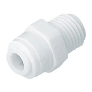 <h3 data-start="225" data-end="276"><strong data-start="229" data-end="276">Male Thread Plug Connectors &ndash; Polypropylene</strong></h3>
<p data-start="278" data-end="586">Enhance your water filtration system with our high-quality Male Thread Plug Connectors, designed for reliable performance and ease of use. Constructed from durable polypropylene, these connectors ensure long-lasting service in various water treatment applications.​</p>
<p data-start="588" data-end="605"><strong data-start="588" data-end="605">Key Features:</strong></p>
<ul data-start="607" data-end="1395">
<li data-start="607" data-end="808">
<p data-start="609" data-end="808"><strong data-start="609" data-end="647">Robust Polypropylene Construction:</strong> Offers excellent chemical resistance and durability, making them suitable for diverse water filtration environments.​</p>
</li>
<li data-start="810" data-end="971">
<p data-start="812" data-end="971"><strong data-start="812" data-end="835">Secure Connections:</strong> The male thread and plug design provide a tight, leak-free seal, ensuring system integrity.​</p>
</li>
<li data-start="973" data-end="1188">
<p data-start="975" data-end="1188"><strong data-start="975" data-end="1001">Versatile Application:</strong> Ideal for use in residential, commercial, and industrial water filtration systems, including reverse osmosis units and deionized water setups.​</p>
</li>
<li data-start="1190" data-end="1395">
<p data-start="1192" data-end="1395"><strong data-start="1192" data-end="1232">Temperature and Pressure Resilience:</strong> Capable of handling pressures up to 150 psi at 70&deg;F, ensuring reliable performance under various operating conditions.​</p>
</li>
</ul>
<p data-start="1397" data-end="1417"><strong data-start="1397" data-end="1417">Available Sizes:</strong></p>
<div>
<div>
<table class="min-w-full" data-start="1419" data-end="1968">
<thead data-start="1419" data-end="1464">
<tr data-start="1419" data-end="1464">
<th data-start="1419" data-end="1437">Item Part</th>
<th data-start="1437" data-end="1451">Thread Size</th>
<th data-start="1451" data-end="1464">Plug Size</th>
</tr>
</thead>
<tbody data-start="1511" data-end="1968">
<tr data-start="1511" data-end="1556">
<td class="max-w-[calc(var(--thread-content-max-width)*2/3)]" data-start="1511" data-end="1529">AQF CO 1814MT</td>
<td class="max-w-[calc(var(--thread-content-max-width)*2/3)]" data-start="1529" data-end="1543">⅛"</td>
<td class="max-w-[calc(var(--thread-content-max-width)*2/3)]" data-start="1543" data-end="1556">&frac14;"</td>
</tr>
<tr data-start="1557" data-end="1602">
<td class="max-w-[calc(var(--thread-content-max-width)*2/3)]" data-start="1557" data-end="1575">AQF CO 1414MT</td>
<td class="max-w-[calc(var(--thread-content-max-width)*2/3)]" data-start="1575" data-end="1589">&frac14;"</td>
<td class="max-w-[calc(var(--thread-content-max-width)*2/3)]" data-start="1589" data-end="1602">&frac14;"</td>
</tr>
<tr data-start="1603" data-end="1648">
<td class="max-w-[calc(var(--thread-content-max-width)*2/3)]" data-start="1603" data-end="1621">AQF CO 1438MT</td>
<td class="max-w-[calc(var(--thread-content-max-width)*2/3)]" data-start="1621" data-end="1635">&frac14;"</td>
<td class="max-w-[calc(var(--thread-content-max-width)*2/3)]" data-start="1635" data-end="1648">⅜"</td>
</tr>
<tr data-start="1649" data-end="1694">
<td class="max-w-[calc(var(--thread-content-max-width)*2/3)]" data-start="1649" data-end="1667">AQF CO 3814MT</td>
<td class="max-w-[calc(var(--thread-content-max-width)*2/3)]" data-start="1667" data-end="1681">⅜"</td>
<td class="max-w-[calc(var(--thread-content-max-width)*2/3)]" data-start="1681" data-end="1694">&frac14;"</td>
</tr>
<tr data-start="1695" data-end="1740">
<td class="max-w-[calc(var(--thread-content-max-width)*2/3)]" data-start="1695" data-end="1713">AQF CO 3838MT</td>
<td class="max-w-[calc(var(--thread-content-max-width)*2/3)]" data-start="1713" data-end="1727">⅜"</td>
<td class="max-w-[calc(var(--thread-content-max-width)*2/3)]" data-start="1727" data-end="1740">⅜"</td>
</tr>
<tr data-start="1741" data-end="1786">
<td class="max-w-[calc(var(--thread-content-max-width)*2/3)]" data-start="1741" data-end="1759">AQF CO 3812MT</td>
<td class="max-w-[calc(var(--thread-content-max-width)*2/3)]" data-start="1759" data-end="1773">⅜"</td>
<td class="max-w-[calc(var(--thread-content-max-width)*2/3)]" data-start="1773" data-end="1786">&frac12;"</td>
</tr>
<tr data-start="1787" data-end="1832">
<td class="max-w-[calc(var(--thread-content-max-width)*2/3)]" data-start="1787" data-end="1805">AQF CO 1214MT</td>
<td class="max-w-[calc(var(--thread-content-max-width)*2/3)]" data-start="1805" data-end="1819">&frac12;"</td>
<td class="max-w-[calc(var(--thread-content-max-width)*2/3)]" data-start="1819" data-end="1832">&frac14;"</td>
</tr>
<tr data-start="1833" data-end="1878">
<td class="max-w-[calc(var(--thread-content-max-width)*2/3)]" data-start="1833" data-end="1851">AQF CO 1238MT</td>
<td class="max-w-[calc(var(--thread-content-max-width)*2/3)]" data-start="1851" data-end="1865">&frac12;"</td>
<td class="max-w-[calc(var(--thread-content-max-width)*2/3)]" data-start="1865" data-end="1878">⅜"</td>
</tr>
<tr data-start="1879" data-end="1968">
<td class="max-w-[calc(var(--thread-content-max-width)*2/3)]" data-start="1879" data-end="1897">AQF CO 1212MT</td>
<td class="max-w-[calc(var(--thread-content-max-width)*2/3)]" data-start="1897" data-end="1911">&frac12;"</td>
<td class="max-w-[calc(var(--thread-content-max-width)*2/3)]" data-start="1911" data-end="1923">&frac12;"</td>
</tr>
</tbody>
</table>
</div>
</div>
<p data-start="1970" data-end="1987"><strong data-start="1970" data-end="1987">Applications:</strong></p>
<ul data-start="1989" data-end="2410">
<li data-start="1989" data-end="2058">
<p data-start="1991" data-end="2058">Reverse osmosis systems​</p>
</li>
<li data-start="2060" data-end="2143">
<p data-start="2062" data-end="2143">Deionized and purified water systems​</p>
</li>
<li data-start="2145" data-end="2232">
<p data-start="2147" data-end="2232">Laboratory water setups​</p>
</li>
<li data-start="2234" data-end="2321">
<p data-start="2236" data-end="2321">Commercial beverage dispensing​</p>
</li>
<li data-start="2323" data-end="2410">
<p data-start="2325" data-end="2410">General water treatment applications</p>
</li>
</ul>
<p>&nbsp;</p>