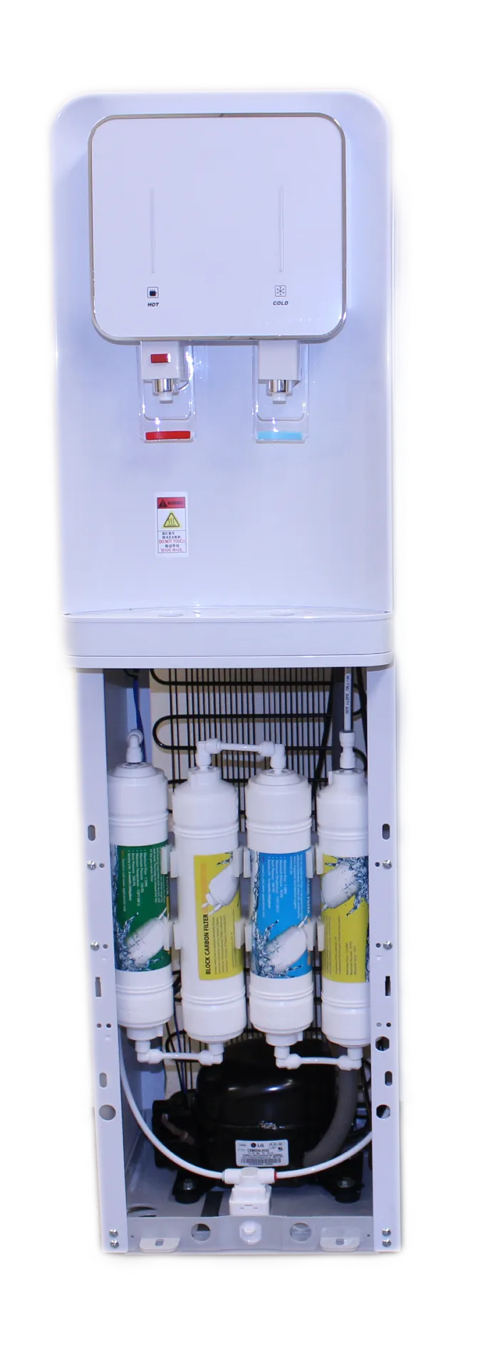 <p data-start="426" data-end="501">Upgrade to a 4-stage inline filtration system for superior water purity at home or the workplace. This POU cooler delivers hot and cold water on demand, with advanced safety features&mdash;including child-proof taps and overheating protection&mdash;and an adjustable thermostat. The stainless-steel reservoir ensures hygienic storage, while the LED interface offers intuitive use. Compact yet powerful, the unit connects directly to your water supply for continuous clean hydration without bottles Cooler comes in black and white.</p>