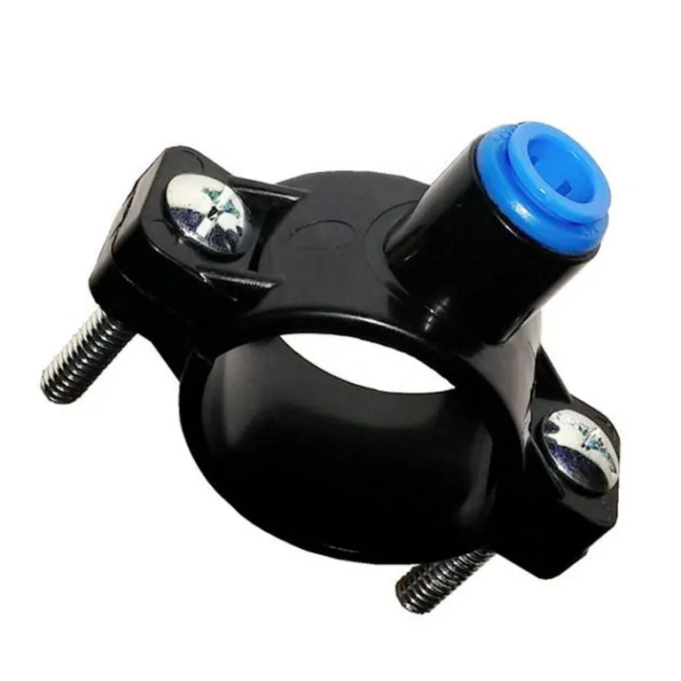 <p>Item Part: <strong>DRIAN</strong></p>
<ul>
<li>Plastic clamp</li>
<li>Includes accessories for installation on pipe</li>
<li>&frac14;&rdquo; tube connection with compression fitting</li>
</ul>