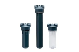 <p>Upgrade your standard housing stock with the Pentek Dura-Series, the next-generation replacement for the Traditional Standard line. Built from tough polycarbonate rather than SAN or opaque polypropylene, the sump is significantly more resistant to cracking and breakage during shipping and installation, while an improved radial O-ring design delivers a more robust, leak-resistant seal. The cap retrofits seamlessly into existing Pentek brackets and works with standard Pentek cartridges, so dealers can transition customers to Dura-Series without requiring new hardware. Available in 10" and 20" lengths with clear or slate (opaque) sumps and 3/4" NPT inlet/outlet ports, plus an optional pressure-relief button for easy cartridge changes. Rated to 125 psi and 40-125F, and NSF/ANSI Standard 42 and CSA certified. A simplified, fewer-SKU portfolio makes stocking easier while delivering stronger, more dependable performance for residential, commercial, and light industrial customers. Key specs: Housing - Polycarbonate (clear or slate/opaque) | Cap - Reinforced polypropylene | O-Ring - Radial design for leak resistance | Port size - 3/4" NPT | Sump lengths - 10" and 20" | Cartridge compatibility - 2-1/2" to 2-7/8" diameter, standard 10"/20" cartridges | Max pressure - 125 psi (8.6 bar) | Temperature rating - 40-125F | Optional pressure-relief button | NSF/ANSI 42 and CSA certified | Fits existing Pentek brackets and cartridges</p>