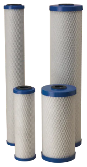 <table>
<thead>
<tr>
<th scope="col">Model</th>
<th scope="col">Item #</th>
<th scope="col">Dimensions</th>
<th scope="col">Micron Rating</th>
<th scope="col">Pressure Drop @ Flow</th>
<th scope="col">Chlorine Capacity @ Flow</th>
<th scope="col">NSF/ANSI 42 Certified</th>
</tr>
</thead>
<tbody>
<tr>
<td>EP-10</td>
<td>155531-43</td>
<td>2.89" x 9.75"</td>
<td>5</td>
<td>1.7 psi @ 1.0 gpm</td>
<td>&gt;6,000 gal @ 1.0 gpm</td>
<td>Yes</td>
</tr>
<tr>
<td>EP-20</td>
<td>155529-43</td>
<td>2.89" x 20"</td>
<td>5</td>
<td>1.7 psi @ 2.0 gpm</td>
<td>&gt;12,000 gal @ 2.0 gpm</td>
<td>Yes</td>
</tr>
<tr>
<td>EP-30</td>
<td>155698-43</td>
<td>2.89" x 30"</td>
<td>5</td>
<td>2.4 psi @ 3.0 gpm</td>
<td>&gt;18,000 gal @ 3.0 gpm</td>
<td>No</td>
</tr>
<tr>
<td>EP-BB</td>
<td>155548-43</td>
<td>4.63" x 9.75" (Big Blue)</td>
<td>5</td>
<td>2.0 psi @ 2.0 gpm</td>
<td>&gt;22,000 gal @ 2.0 gpm</td>
<td>Yes</td>
</tr>
<tr>
<td>EP-20BB</td>
<td>155583-43</td>
<td>4.63" x 20" (Big Blue)</td>
<td>5</td>
<td>2.0 psi @ 4.0 gpm</td>
<td>&gt;44,000 gal @ 4.0 gpm</td>
<td>Yes</td>
</tr>
</tbody>
</table>
<p>Media: Bonded PAC (powdered activated carbon)<br>Endcaps: Polypropylene<br>Outer Wrap: Polyolefin<br>Netting: Polyethylene<br>Gaskets: TPE/Santoprene<br>Temp Rating: 40&deg;F&ndash;180&deg;F (4.4&deg;C&ndash;82.2&deg;C)<br>Certification: NSF/ANSI Standard 42 (EP-10, EP-20, EP-BB, EP-20BB only &mdash; EP-30 not NSF certified)<br>Pre-filter: Polyolefin bilaminate (extends cartridge life by trapping sediment)</p>
<p>The Pentek EP Series is a line of bonded PAC (powdered activated carbon) block filter cartridges engineered for a nominal 5-micron filtration rating with high dirt-holding capacity. A high-porosity design helps prevent the cartridge from plugging before its adsorption capacity is exhausted, maximizing carbon utilization while maintaining low pressure drop &mdash; delivering highly effective bad taste and odor, and chlorine taste and odor reduction throughout the cartridge's service life.</p>
<p>Each EP Series cartridge is protected by a uniquely formulated polyolefin bilaminate pre-filter layer that traps sediment before it can plug the carbon block, significantly extending useful cartridge life compared to unprotected carbon block designs. This makes the EP Series a reliable choice across residential, food service, commercial, and industrial applications.</p>
<p>Available in standard and Big Blue formats from 9.75" up to 30" in length, the EP Series scales from point-of-use under-sink systems to full whole house filtration. The EP-10, EP-20, EP-BB, and EP-20BB are tested and certified by NSF International to NSF/ANSI Standard 42 for material requirements. Select the model below that matches your housing size.</p>