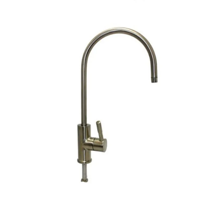 <p>Long reach with brushed nickel finish<br>Metal handle<br>Ceramic closure<br>&frac14;&rdquo; tube connection<br>2&rdquo; shank<br>Item Part: <strong>FAUCET-I-BN</strong></p>