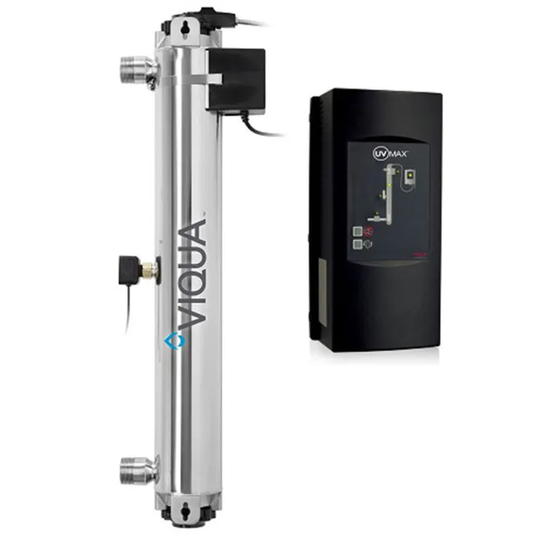 <table id="tablepress-111" class="tablepress tablepress-id-111 small-table">
<tbody class="row-hover">
<tr class="row-1 odd">
<td class="column-1">Item Part</td>
<td class="column-2"><strong>650652</strong></td>
</tr>
<tr class="row-2 even">
<td class="column-1">Flow Rate (30mJ/cm2)</td>
<td class="column-2">45 GPM</td>
</tr>
<tr class="row-3 odd">
<td class="column-1">Connection</td>
<td class="column-2">1 &frac14;&rdquo; MNPT &ndash; 1&rdquo; FNPT</td>
</tr>
<tr class="row-4 even">
<td class="column-1">Lamp</td>
<td class="column-2"><strong>602855</strong></td>
</tr>
<tr class="row-5 odd">
<td class="column-1">Quartz</td>
<td class="column-2"><strong>602975</strong></td>
</tr>
<tr class="row-6 even">
<td class="column-1">Sensor</td>
<td class="column-2"><strong>650580</strong></td>
</tr>
<tr class="row-7 odd">
<td class="column-1">Controller</td>
<td class="column-2"><strong>650709-005</strong></td>
</tr>
<tr class="row-8 even">
<td class="column-1">Chamber</td>
<td class="column-2">316L SS</td>
</tr>
<tr class="row-9 odd">
<td class="column-1">Dimensions</td>
<td class="column-2">31&Prime; x 4&Prime;</td>
</tr>
<tr class="row-10 even">
<td class="column-1">Weight</td>
<td class="column-2">28 lbs.</td>
</tr>
<tr class="row-11 odd">
<td class="column-1">Power consumption</td>
<td class="column-2">160 W</td>
</tr>
<tr class="row-12 even">
<td class="column-1">Power</td>
<td class="column-2">100-240V 50/60Hz</td>
</tr>
</tbody>
</table>