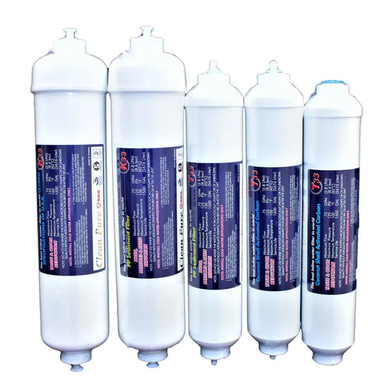 <p>Filters are ideal for use on small spaces as a prefilter or postfilter<br>For taste and odor reduction or for sediment removal<br>Available with &frac14;&rdquo; thread or with quick connectors<br>Sizes 2&rdquo; x 10&rdquo; and 2.5&rdquo; x 10&rdquo;</p>
<table id="tablepress-61" class="tablepress tablepress-id-61 small-table">
<thead>
<tr class="row-1 odd">
<th class="column-1">Item Part</th>
<th class="column-2">Media</th>
<th class="column-3">Size</th>
<th class="column-4">Port</th>
</tr>
</thead>
<tbody class="row-hover">
<tr>
<td>BC-IL-2.5C</td>
<td>Carbon Block Filter For Coolers</td>
<td>2.5"x10"</td>
<td>&frac14;&rdquo; Quick fitting</td>
</tr>
<tr>
<td>SED-IL-2.5C</td>
<td>Sediment Filter For Coolers</td>
<td>2.5"x10"</td>
<td>&frac14;&rdquo; Quick fitting</td>
</tr>
<tr class="row-2 even">
<td class="column-1">SED-IL-2Q</td>
<td class="column-2">PP Sediment</td>
<td class="column-3">2&rdquo;x10&rdquo;</td>
<td class="column-4">&frac14;&rdquo; Quick fitting</td>
</tr>
<tr class="row-3 odd">
<td class="column-1">SED-IL-2.5Q</td>
<td class="column-2">PP Sediment</td>
<td class="column-3">2.5&rdquo;x10&rdquo;</td>
<td class="column-4">&frac14;&rdquo; Quick fitting</td>
</tr>
<tr class="row-4 even">
<td class="column-1">GAC-IL</td>
<td class="column-2">GAC</td>
<td class="column-3">2&rdquo;x10&rdquo;</td>
<td class="column-4">&frac14;&rdquo; Thread</td>
</tr>
<tr class="row-5 odd">
<td class="column-1">GAC-IL-2Q</td>
<td class="column-2">GAC</td>
<td class="column-3">2&rdquo;x10&rdquo;</td>
<td class="column-4">&frac14;&rdquo; Quick fitting</td>
</tr>
<tr class="row-6 even">
<td class="column-1">GAC-IL-2.5Q</td>
<td class="column-2">GAC</td>
<td class="column-3">2.5&rdquo;x10&rdquo;</td>
<td class="column-4">&frac14;&rdquo; Quick fitting</td>
</tr>
<tr class="row-7 odd">
<td class="column-1">BC-IL-2.5-C</td>
<td class="column-2">Block Carbon</td>
<td class="column-3">2.5&rdquo;x10&rdquo;</td>
<td class="column-4">&frac14;&rdquo; Quick fitting</td>
</tr>
<tr class="row-8 even">
<td class="column-1">UL-IL</td>
<td class="column-2">Ultrafiltration</td>
<td class="column-3">2.5&rdquo;x10&rdquo;</td>
<td class="column-4">&frac14;&rdquo; Quick fitting</td>
</tr>
<tr class="row-9 odd">
<td class="column-1">ALK-2.5</td>
<td class="column-2">Alkaline</td>
<td class="column-3">2.5&rdquo;x10&rdquo;</td>
<td class="column-4">&frac14;&rdquo; Quick fitting</td>
</tr>
<tr class="row-10 even">
<td class="column-1">ALK+H-2.5</td>
<td class="column-2">Alkaline + H</td>
<td class="column-3">2.5&rdquo;x10&rdquo;</td>
<td class="column-4">&frac14;&rdquo; Quick fitting</td>
</tr>
</tbody>
</table>