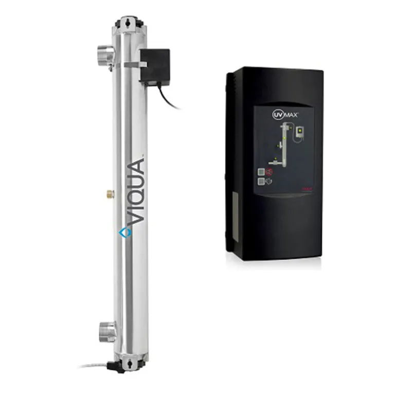 <table id="tablepress-107" class="tablepress tablepress-id-107 small-table">
<tbody class="row-hover">
<tr class="row-1 odd">
<td class="column-1">Item Part</td>
<td class="column-2"><strong>660001-R</strong></td>
</tr>
<tr class="row-2 even">
<td class="column-1">Flow Rate (30mJ/cm2)</td>
<td class="column-2">80 GPM</td>
</tr>
<tr class="row-3 odd">
<td class="column-1">Connection</td>
<td class="column-2">2&rdquo; MNPT</td>
</tr>
<tr class="row-4 even">
<td class="column-1">Lamp</td>
<td class="column-2"><strong>602856</strong></td>
</tr>
<tr class="row-5 odd">
<td class="column-1">Quartz</td>
<td class="column-2"><strong>602976</strong></td>
</tr>
<tr class="row-6 even">
<td class="column-1">Sensor</td>
<td class="column-2"><strong>650580</strong></td>
</tr>
<tr class="row-7 odd">
<td class="column-1">Controller</td>
<td class="column-2"><strong>660019-R</strong></td>
</tr>
<tr class="row-8 even">
<td class="column-1">Chamber</td>
<td class="column-2">316L SS</td>
</tr>
<tr class="row-9 odd">
<td class="column-1">Dimensions</td>
<td class="column-2">41&Prime; x 4&Prime;</td>
</tr>
<tr class="row-10 even">
<td class="column-1">Weight</td>
<td class="column-2">31 lbs.</td>
</tr>
<tr class="row-11 odd">
<td class="column-1">Power consumption</td>
<td class="column-2">230 W</td>
</tr>
<tr class="row-12 even">
<td class="column-1">Power</td>
<td class="column-2">100-240V 50/60Hz</td>
</tr>
</tbody>
</table>