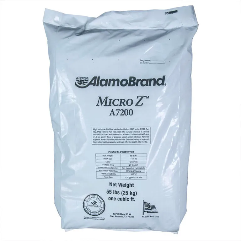 <p>Item Part: <strong>MICROZ</strong><br>Sediment removal media: 5-micron nominal rating<br>NSF Certified<br>Low pressure loss<br>Packed on 1 cuft. bag</p>