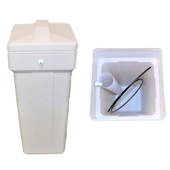<p>Ideal for softeners to hold salt for regeneration<br>Cover lid with handle<br>Available in sizes:</p>
<ul>
<li>Squared 14&rdquo; x 14&rdquo; x 34&rdquo; (25 gal. capacity / 248 lbs. salt)</li>
<li>Rounded 24&rdquo; x 50&rdquo; with (100 gal. capacity / 900 lbs. salt)</li>
<li>Rounded 30&rdquo; x 50&rdquo; with (150 gal. capacity / 1400 lbs. salt)</li>
<li>Rounded 50&rdquo; x 60&rdquo;</li>
</ul>
