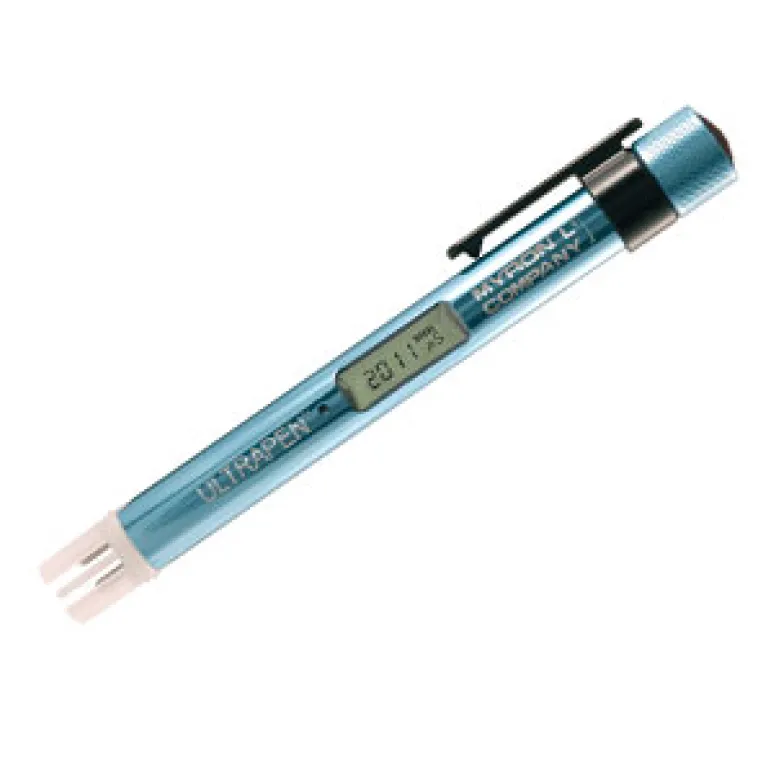 <p>Item Part: <strong>TDS-MYRON PT1</strong><br>Handheld meter with pocket clip<br>Measures 4 parameters:</p>
<ul>
<li>Conductivity</li>
<li>TDS</li>
<li>Salinity</li>
<li>Temperature</li>
<li>Accuracy: &plusmn;1 %</li>
</ul>
<p>Automatic temperature compensation Autoranging<br>Waterproof<br>Power: N Type Battery (1), included<br>Dimension: 6.75&rdquo; L x 0.625&rdquo; D</p>