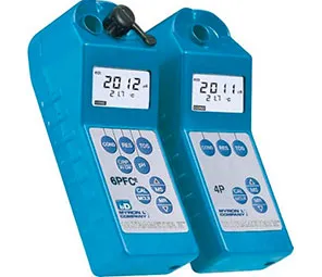<p>Item Part: <strong>MYRON 6PIIFC</strong><br>Measures 6 parameters on field:</p>
<ul>
<li>Conductivity</li>
<li>Resistivity (10 K&Omega;&ndash;30 M&Omega;)</li>
<li>TDS</li>
<li>ORP (&plusmn;999 mV)</li>
<li>Free Chlorine (0.00&ndash;9.99 ppm)</li>
<li>pH (0&ndash;14)</li>
<li>Temperature (0&ndash;71 &deg;C)</li>
</ul>
<p>ORP mV to ppm free chlorine conversion pH/ORP Sensor protective cap<br>Four-digit display for full 9999 readings, with autoranging capability up to 200 mS/200 ppt<br>Memory for 100 readings with Date &amp; Time Stamp<br>capable of wireless data transfer with bluDock&trade; option installed<br>Automatic temperature compensation<br>Auto shut-off<br>Waterproof<br>Power: 9 V battery (1)<br>Dimensions: 7.7&rdquo; x 2.7&rdquo; x 2.5&rdquo;</p>