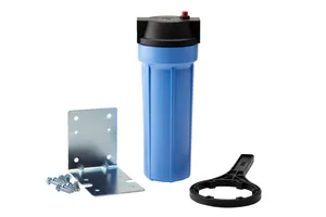 <p>Stock the OMNIFilter OB6, a compact 10" whole-house filter housing built for smaller households with 3/4" water lines. Best suited to 1-2 occupant homes, it delivers up to 10 GPM flow and works with both well water and city water applications. The compact design fits into most installation spaces, and each unit ships complete with mounting bracket, hardware, and wrench, so no separate bracket purchase is needed. A red pressure-relief button makes cartridge changes fast and clean, and the housing accepts standard OMNIFilter replacement cartridges so customers can customize filtration for sediment, chlorine, taste, or odor reduction (cartridge sold separately). For cold water use only. A straightforward, budget-friendly entry point for dealers serving smaller residential accounts. Key specs: Length - 10" | Port size - 3/4" NPT | Max flow rate - 10 GPM | Best for - 1-2 occupant households | Includes - Mounting bracket, hardware, and wrench | Pressure-relief button included | Cartridge sold separately | For cold water use only</p>