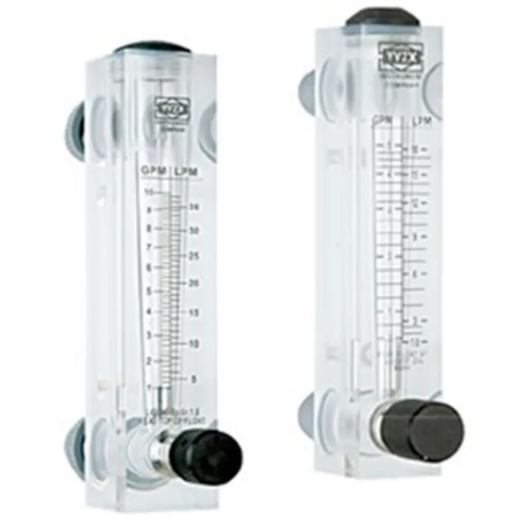 CAUDALÍMETROS PARA MONTAJE EN PANEL CON VÁLVULA REGULADORA