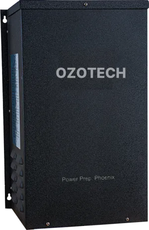 <p>his state-of-the-art oxygen concentrator utilizes pressure swing adsorption (PSA) air separation technology resulting in outstanding oxygen purity and superior dew point. The Power Prep Phoenix is the next generation of lightweight oxygen concentrators that are able to boost outputs and concentration levels of ozone generators and has been enhanced for superior durability and reliability.</p>
<p><strong>Features:</strong></p>
<ul>
<li>Dew point of -100˚ F</li>
<li>Air flow rates to 6.6 SCFH @ 4 PSI</li>
<li>Powder coated aluminum chassis</li>
<li>Piston-based design</li>
<li>Reliable solid state electronics</li>
<li>Wall mountable</li>
<li>Heavy-duty compressor</li>
<li>Compact size</li>
</ul>
<p><strong>Benefits:</strong></p>
<ul>
<li>Can be used with a wide range of small ozone generators</li>
<li>Higher ozone performance</li>
<li>Lightweight and corrosion resistant</li>
<li>Easy to service</li>
<li>Simple and reliable operation</li>
</ul>
<p><strong>Operation:</strong></p>
<ul>
<li>O2 Concentration up to 55% +</li>
<li>Wattage: 200</li>
<li>Unit Weight: 15 lbs</li>
<li>A/C Voltage: 120 Vac 60 HZ or 230 Vac 50/60 Hz</li>
<li>Output Pressure: 4 PSI</li>
<li>Max Air Flow: 6.6 SCFH</li>
</ul>
<p>&nbsp;</p>