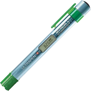 <h3><strong>ULTRAPEN&trade; PT5 Measurement Modes:</strong></h3>
<table>
<tbody>
<tr>
<td><strong>MODE</strong></td>
<td><strong>METHOD OF MEASUREMENT</strong></td>
</tr>
<tr>
<td><strong>Hold</strong></td>
<td>Displays real-time readings until stable or 3 minutes, whichever comes first, then displays final readings.</td>
</tr>
<tr>
<td><strong>LIVE</strong></td>
<td>Displays real-time readings continuously for up to 5 minutes.</td>
</tr>
</tbody>
</table>
<h3><strong>ULTRAPEN&trade; PT5 Parameter Modes:</strong></h3>
<table>
<tbody>
<tr>
<td><strong>MODE</strong></td>
<td><strong>PARAMETER MEASURED</strong></td>
</tr>
<tr>
<td><strong>DO Default</strong></td>
<td>Display alternates between DO Concentration in ppm, DO Saturation in % and Temperature.</td>
</tr>
<tr>
<td><strong>DO Concentration</strong></td>
<td>Display alternates between DO Concentration in ppm and Temperature.</td>
</tr>
<tr>
<td><strong>DO Saturation</strong></td>
<td>Display alternates between DO Saturation in % and Temperature.</td>
</tr>
</tbody>
</table>
<h3><strong>ULTRAPEN&trade; PT5 Specifications:</strong></h3>
<table>
<tbody>
<tr>
<td><strong>Specifications</strong></td>
<td>DO Concentration</td>
<td>DO Saturation</td>
<td>Temperature</td>
</tr>
<tr>
<td>Ranges</td>
<td>0-20 ppm</td>
<td>0-200%</td>
<td>0 &ndash; 71&deg;C / 32 &ndash; 160&deg;F</td>
</tr>
<tr>
<td>Accuracy<span style="font-weight: 400;"><sup>1</sup></span></td>
<td>&plusmn; 0.2 ppm or &plusmn; 2% of the reading, whichever is greater (up to 40&ordm;C)</td>
<td>0.0% to &le; 100.0%: &plusmn; 20 counts; &gt;100%: &plusmn; 2% of the reading.</td>
<td>&plusmn; 0.1&deg;C</td>
</tr>
<tr>
<td>Resolution</td>
<td>0.01 ppm</td>
<td>0.1%</td>
<td>0.1&deg;C/F</td>
</tr>
</tbody>
</table>
<table>
<tbody>
<tr>
<td>Altitude Adjustment:</td>
<td>-2,000 ft. to 15,000 ft. in increments of 100 ft.</td>
</tr>
<tr>
<td>Salinity Adjustment:</td>
<td>0 &ndash; 50 ppt in increments of 1 ppt</td>
</tr>
<tr>
<td>Time to Reading Stabilization:</td>
<td>10 &ndash; 180 seconds</td>
</tr>
<tr>
<td>Calibration Methods:</td>
<td>1 or 2 Point; 0 ppm DO Calibration Solution, Air or Water</td>
</tr>
<tr>
<td>Operating/Storage Temperature:</td>
<td>0 &ndash; 55&deg;C / 32 &ndash; 131&deg;F</td>
</tr>
<tr>
<td>Power Consumption:</td>
<td>Active Mode: 30 &ndash; 140 mA, Sleep Mode: 2 &micro;A</td>
</tr>
<tr>
<td>Temperature Compensation for Membrane Permeability:</td>
<td>Automatic</td>
</tr>
<tr>
<td>Physical Dimensions:</td>
<td>17.15 cm L x 1.59 cm D or 6.75 in. L x .625 in. D</td>
</tr>
<tr>
<td>Weight:</td>
<td>54 g or 1.94 oz.</td>
</tr>
<tr>
<td>Case Material:</td>
<td>Anodized Aircraft Aluminum with Protective Coating</td>
</tr>
<tr>
<td>Battery Type:</td>
<td>N type, Alkaline 1.5 V</td>
</tr>
<tr>
<td>Water Resistance:</td>
<td>IP67 and NEMA 6</td>
</tr>
<tr>
<td>EN61236-1: 2006 &ndash; Annex A: 2008; 1999/5/EC Annex III&nbsp;</td>
<td>Electrostatic discharge to case of instrument may cause PT5 to spontaneously power ON. In this case, the PT5 will power OFF after several seconds.</td>
</tr>
</tbody>
</table>