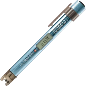<h3><strong>ULTRAPEN&trade; PT6 Measurement Modes:</strong></h3>
<table>
<tbody>
<tr>
<td><strong>MODE</strong></td>
<td><strong>METHOD OF MEASUREMENT</strong></td>
</tr>
<tr>
<td><strong>Hold</strong></td>
<td>Displays real-time readings until the LED turns solid ON, then displays final readings.</td>
</tr>
<tr>
<td><strong>LIVE</strong></td>
<td>Displays real-time readings continuously for up to 5 minutes.</td>
</tr>
</tbody>
</table>
<h3><strong>ULTRAPEN&trade; PT6 Parameter Modes:</strong></h3>
<table>
<tbody>
<tr>
<td><strong>MODE</strong></td>
<td><strong>PARAMETER MEASURED</strong></td>
</tr>
<tr>
<td><strong>N</strong></td>
<td>Display alternates between Nitrate as Nitrogen (NO3&mdash;N), and Temperature</td>
</tr>
<tr>
<td><strong>NO3</strong></td>
<td>Display alternates between Nitrate (NO3&mdash;), and Temperature</td>
</tr>
<tr>
<td><strong>mV</strong></td>
<td>Display alternates between millivolt (mV), and Temperature</td>
</tr>
</tbody>
</table>
<h3><strong>ULTRAPEN&trade; PT6 Specifications:</strong></h3>
<table>
<tbody>
<tr>
<td><strong>Specifications</strong></td>
<td>Nitrate as Nitrogen NO3&mdash;N</td>
<td>Nitrate NO3&mdash;</td>
<td>Temperature</td>
</tr>
<tr>
<td>Ranges</td>
<td>1-1400 ppm</td>
<td>4.4-6200 ppm</td>
<td>0 &ndash; 71&deg;C / 32 &ndash; 160&deg;F</td>
</tr>
<tr>
<td>Accuracy<span style="font-weight: 400;"><sup>1</sup></span></td>
<td>&plusmn; 10% of the reading</td>
<td>&plusmn; 10% of the reading</td>
<td>&plusmn; 0.1&deg;C</td>
</tr>
<tr>
<td>Resolution</td>
<td>0.1 ppm</td>
<td>0.1 ppm</td>
<td>0.1&deg;C/F</td>
</tr>
</tbody>
</table>
<table>
<tbody>
<tr>
<td>pH Range:</td>
<td>3-11 pH</td>
</tr>
<tr>
<td>Time to Reading Stabilization:</td>
<td>10 &ndash; 180 seconds</td>
</tr>
<tr>
<td>Power Consumption: Active Mode:</td>
<td>30 &ndash; 140 mA, Sleep Mode: 2 &mu;A</td>
</tr>
<tr>
<td>Physical Dimensions:</td>
<td>17.15 cm L x 1.59 cm D or 6.75 in. L x .625 in. D</td>
</tr>
<tr>
<td>Weight:</td>
<td>54 g or 1.94 oz.</td>
</tr>
<tr>
<td>Case Material:</td>
<td>Anodized Aircraft Aluminum with Protective Coating</td>
</tr>
<tr>
<td>Battery Type:</td>
<td>N type, Alkaline 1.5 V</td>
</tr>
<tr>
<td>Calibration Standard Solutions:</td>
<td>1, 10, 100, or 1000 ppm NO3&mdash;N</td>
</tr>
<tr>
<td>Operating/Storage Temperature:</td>
<td>0-40&deg;<span style="font-weight: 400;">C / 32-104&deg;</span>F<sup>2</sup></td>
</tr>
<tr>
<td>Enclosure Ratings:</td>
<td>IP67 and NEMA 6</td>
</tr>
<tr>
<td>EN61236-1: 2006 &ndash; Annex A: 2008; Electrostatic discharge to case of instrument may cause PT6 to spontaneously power ON. In this case, the PT6 will power OFF after several seconds.</td>
</tr>
</tbody>
</table>