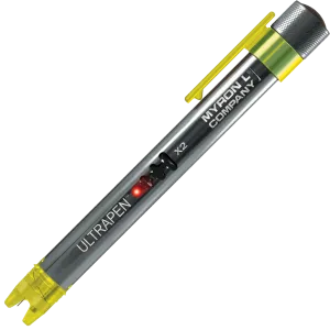 <h3>ULTRAPENx2&trade; PTBT3 Functions:</h3>
<table>
<tbody>
<tr>
<td><strong>MODE</strong></td>
<td><strong>METHOD OF MEASUREMENT</strong></td>
</tr>
<tr>
<td><strong>Hold</strong></td>
<td>Once stabilized, the readings are captured then displayed.</td>
</tr>
<tr>
<td><strong>LIVE</strong></td>
<td>Real-time readings are displayed continuously during measurement.</td>
</tr>
</tbody>
</table>
<h3>ULTRAPENx2&trade; PTBT3 Specifications:</h3>
<table>
<tbody>
<tr>
<td>System Requirements:</td>
<td>Myron&nbsp;L<sup>&reg;</sup> Company PTBTX2&trade; App: Apple iOS 10.0 or later; Android OS 7.0 or later.</td>
</tr>
<tr>
<td>Measurement Range:</td>
<td>ORP: -1000 mV to +1000 mV; Temperature: 0 &ndash; 71&ordm;C / 32 &ndash; 160&ordm;F&nbsp;</td>
</tr>
<tr>
<td>Accuracy:</td>
<td>ORP: &plusmn; 10 mV; Temperature: &plusmn; 0.1&ordm;C</td>
</tr>
<tr>
<td>Resolution:</td>
<td>ORP: 1 mV; Temperature: 0.1&ordm;C / 0.1&ordm;F</td>
</tr>
<tr>
<td>Time to Reading Stabilization:</td>
<td>10 &ndash; 45 Seconds</td>
</tr>
<tr>
<td>Power Consumption:</td>
<td>Active Mode: 30 &ndash; 140 mA, Sleep Mode: 2 &micro;A</td>
</tr>
<tr>
<td>Temperature Compensation:</td>
<td>Automatic In Calibration Mode From 15&ordm;C to 30&ordm;C</td>
</tr>
<tr>
<td>Physical Dimensions:</td>
<td>17.15 cm L x 1.59 cm D or 6.75 in. L x .625 in. D</td>
</tr>
<tr>
<td>Weight:</td>
<td>50.4 g / 1.78 oz</td>
</tr>
<tr>
<td>Case Material:</td>
<td>Anodized Aircraft Aluminum with Protective Coating</td>
</tr>
<tr>
<td>Battery Type:&nbsp;</td>
<td>One N type, Alkaline 1.5 V</td>
</tr>
<tr>
<td>Calibration Standard Solution:</td>
<td>ORP80, ORP260, ORP470</td>
</tr>
<tr>
<td>Operating/Storage Temperature:</td>
<td>0 &ndash; 55&ordm;C / 32 &ndash; 131&ordm;F</td>
</tr>
<tr>
<td>Water Resistance:</td>
<td>IP67 and NEMA 6</td>
</tr>
<tr>
<td>EN61236-1: 2006 &ndash; Annex A: 2008;</td>
<td>Electrostatic discharge to case of instrument may cause PTBT3 to spontaneously power on. In this case, the PTBT3 will power off after several seconds.</td>
</tr>
<tr>
<td>FCC ID: T7VPAN17</td>
<td>The Bluetooth transceiver device meets the requirements for modular transmitter
<p>&nbsp;</p>
<p>approval as detailed in FCC Public Notice DA00-1407.</p>
</td>
</tr>
<tr>
<td>Canada (IC), license:
<p>&nbsp;</p>
<p>IC: 216Q-PAN17</p>
</td>
<td>The Bluetooth transceiver device meets the requirements for modular transmitter
<p>&nbsp;</p>
<p>approval as detailed in RSS-GEN.</p>
</td>
</tr>
</tbody>
</table>