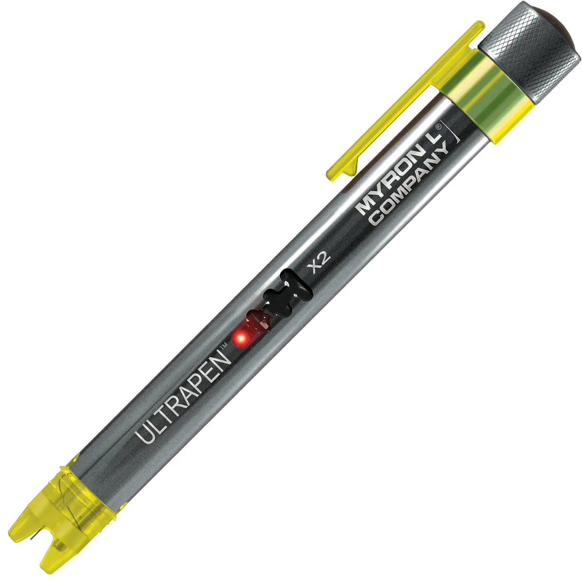 <h3>ULTRAPENx2&trade; PTBT3 Functions:</h3>
<table>
<tbody>
<tr>
<td><strong>MODE</strong></td>
<td><strong>METHOD OF MEASUREMENT</strong></td>
</tr>
<tr>
<td><strong>Hold</strong></td>
<td>Once stabilized, the readings are captured then displayed.</td>
</tr>
<tr>
<td><strong>LIVE</strong></td>
<td>Real-time readings are displayed continuously during measurement.</td>
</tr>
</tbody>
</table>
<h3>ULTRAPENx2&trade; PTBT3 Specifications:</h3>
<table>
<tbody>
<tr>
<td>System Requirements:</td>
<td>Myron&nbsp;L<sup>&reg;</sup> Company PTBTX2&trade; App: Apple iOS 10.0 or later; Android OS 7.0 or later.</td>
</tr>
<tr>
<td>Measurement Range:</td>
<td>ORP: -1000 mV to +1000 mV; Temperature: 0 &ndash; 71&ordm;C / 32 &ndash; 160&ordm;F&nbsp;</td>
</tr>
<tr>
<td>Accuracy:</td>
<td>ORP: &plusmn; 10 mV; Temperature: &plusmn; 0.1&ordm;C</td>
</tr>
<tr>
<td>Resolution:</td>
<td>ORP: 1 mV; Temperature: 0.1&ordm;C / 0.1&ordm;F</td>
</tr>
<tr>
<td>Time to Reading Stabilization:</td>
<td>10 &ndash; 45 Seconds</td>
</tr>
<tr>
<td>Power Consumption:</td>
<td>Active Mode: 30 &ndash; 140 mA, Sleep Mode: 2 &micro;A</td>
</tr>
<tr>
<td>Temperature Compensation:</td>
<td>Automatic In Calibration Mode From 15&ordm;C to 30&ordm;C</td>
</tr>
<tr>
<td>Physical Dimensions:</td>
<td>17.15 cm L x 1.59 cm D or 6.75 in. L x .625 in. D</td>
</tr>
<tr>
<td>Weight:</td>
<td>50.4 g / 1.78 oz</td>
</tr>
<tr>
<td>Case Material:</td>
<td>Anodized Aircraft Aluminum with Protective Coating</td>
</tr>
<tr>
<td>Battery Type:&nbsp;</td>
<td>One N type, Alkaline 1.5 V</td>
</tr>
<tr>
<td>Calibration Standard Solution:</td>
<td>ORP80, ORP260, ORP470</td>
</tr>
<tr>
<td>Operating/Storage Temperature:</td>
<td>0 &ndash; 55&ordm;C / 32 &ndash; 131&ordm;F</td>
</tr>
<tr>
<td>Water Resistance:</td>
<td>IP67 and NEMA 6</td>
</tr>
<tr>
<td>EN61236-1: 2006 &ndash; Annex A: 2008;</td>
<td>Electrostatic discharge to case of instrument may cause PTBT3 to spontaneously power on. In this case, the PTBT3 will power off after several seconds.</td>
</tr>
<tr>
<td>FCC ID: T7VPAN17</td>
<td>The Bluetooth transceiver device meets the requirements for modular transmitter
<p>&nbsp;</p>
<p>approval as detailed in FCC Public Notice DA00-1407.</p>
</td>
</tr>
<tr>
<td>Canada (IC), license:
<p>&nbsp;</p>
<p>IC: 216Q-PAN17</p>
</td>
<td>The Bluetooth transceiver device meets the requirements for modular transmitter
<p>&nbsp;</p>
<p>approval as detailed in RSS-GEN.</p>
</td>
</tr>
</tbody>
</table>