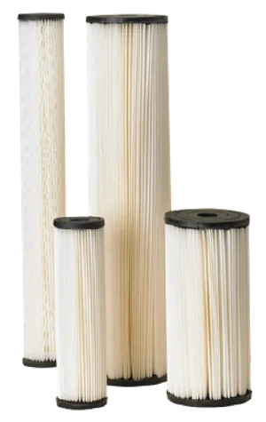 <div dir="ltr">
<table>
<thead>
<tr>
<th scope="col">Model</th>
<th scope="col">Item #</th>
<th scope="col">Dimensions</th>
<th scope="col">Micron Rating</th>
<th scope="col">Initial &Delta;P @ Flow Rate</th>
<th scope="col">Housing Type</th>
</tr>
</thead>
<tbody>
<tr>
<td>S1</td>
<td>155001-43</td>
<td>2.63" x 9.75"</td>
<td>20</td>
<td>2.4 psi @ 10 gpm</td>
<td>Standard 10"</td>
</tr>
<tr>
<td>S1-20</td>
<td>155303-43</td>
<td>2.63" x 20"</td>
<td>20</td>
<td>0.8 psi @ 10 gpm</td>
<td>Standard 20"</td>
</tr>
<tr>
<td>S1-BB</td>
<td>155405-43</td>
<td>4.50" x 9.75"</td>
<td>20</td>
<td>1.2 psi @ 10 gpm</td>
<td>Big Blue 10" (BB/BBFS only)</td>
</tr>
<tr>
<td>S1-20BB</td>
<td>155305-43</td>
<td>4.50" x 20"</td>
<td>20</td>
<td>1.2 psi @ 10 gpm</td>
<td>Big Blue 20" (BB/BBFS only)</td>
</tr>
</tbody>
</table>
</div>
<p dir="ltr">Media: Resin-impregnated (pleated) cellulose<br>Standard Endcaps: Vinyl plastisol<br>Big Blue Endcaps: Polypropylene<br>Core: Polypropylene<br>Temp Rating: 40&deg;F&ndash;145&deg;F (4.4&deg;C&ndash;62.8&deg;C)<br>Recommended For: Chlorinated municipal water supplies<br>Note: S1-BB and S1-20BB are for use in Pentek Big Blue Housings and BBFS Systems only</p>
<p>The Pentek S1 Series offers economical, general-purpose sediment filtration built from pleated cellulose media. The media is pleated around a polypropylene core for added strength, with pleated endcaps immersed in thermo-setting vinyl plastisol (standard sizes) or molded polypropylene endcaps with gaskets (Big Blue sizes). A sonically welded overlap seam reduces bypass and improves filtration efficiency throughout the cartridge's service life.</p>
<p>Rated at a nominal 20 microns, S1 Series cartridges are designed for general water filtration purposes and are recommended for use with chlorinated municipal water supplies. Their pleated design maximizes dirt-holding capacity while keeping the cartridges economically priced, making them a practical choice for households and light-duty applications that need reliable, no-frills sediment reduction.</p>
<p>Available in both 10" and 20" lengths, in standard and Big Blue diameters, the S1 Series scales from point-of-use housings to whole house filtration. S1-BB and S1-20BB models are intended specifically for use in Pentek Big Blue housings and BBFS Systems. Select the model below that matches your housing size.</p>