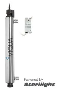 <table>
<tbody>
<tr>
<td>Flow Rates</td>
<td>&nbsp;</td>
<td>&nbsp;</td>
</tr>
<tr>
<td>&nbsp;</td>
<td>16mJ/cm<sup>2</sup></td>
<td>11 GPM (42 lpm) (2.5 m<sup>3</sup>/hr)</td>
</tr>
<tr>
<td>&nbsp;</td>
<td>30mJ/cm<sup>2</sup></td>
<td>6 GPM (23 lpm) (1.4 m<sup>3</sup>/hr)</td>
</tr>
<tr>
<td>&nbsp;</td>
<td>40mJ/cm<sup>2</sup></td>
<td>4.5 GPM (17 lpm) (1.0 m<sup>3</sup>/hr)</td>
</tr>
<tr>
<td>Specifications</td>
<td>&nbsp;</td>
<td>&nbsp;</td>
</tr>
<tr>
<td>&nbsp;</td>
<td>Dimensions</td>
<td>22&Prime; x 2 1/2&Prime; (56 cm x 6.5 cm) | S5Q-P/12VDC: 22&Prime; x 2 1/2&Prime; (56.1 cm x 6.4 cm)</td>
</tr>
<tr>
<td>&nbsp;</td>
<td>Shipping Weight lbs (kg)</td>
<td>8 lbs (3.6 kg)</td>
</tr>
<tr>
<td>&nbsp;</td>
<td>Connection Size</td>
<td>3/4&Prime; MNPT</td>
</tr>
<tr>
<td>&nbsp;</td>
<td>Power Consumption</td>
<td>30W | S5Q-P/12VDC: 26W</td>
</tr>
</tbody>
</table>