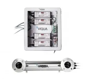 <div>
<div>High Commercial Flow UV System</div>
<div>
<p>Part Number: SHFM-140<br>Ideal For: Bacteria<br>Flow Rate: 170 gpm</p>
<table>
<tbody>
<tr>
<td>Flow Rates</td>
<td>&nbsp;</td>
<td>&nbsp;</td>
</tr>
<tr>
<td>&nbsp;</td>
<td>16mJ/cm<sup>2</sup></td>
<td>310 GPM (1170 lpm) (70 m<sup>3</sup>/hr)</td>
</tr>
<tr>
<td>&nbsp;</td>
<td>30mJ/cm<sup>2</sup></td>
<td>170 GPM (640 lpm) (38 m<sup>3</sup>/hr)</td>
</tr>
<tr>
<td>&nbsp;</td>
<td>40mJ/cm<sup>2</sup></td>
<td>125 GPM (470 lpm) (28 m<sup>3</sup>/hr)</td>
</tr>
<tr>
<td>Specifications</td>
<td>&nbsp;</td>
<td>&nbsp;</td>
</tr>
<tr>
<td>&nbsp;</td>
<td>Dimensions</td>
<td>34&Prime; x 6&Prime; x 14&Prime; (86.4 cm x 15.2 cm x 35.6 cm)</td>
</tr>
<tr>
<td>&nbsp;</td>
<td>Shipping Weight lbs (kg)</td>
<td>70 lbs (31.8 kg)</td>
</tr>
<tr>
<td>&nbsp;</td>
<td>Connection Size</td>
<td>3&Prime; FLANGE</td>
</tr>
<tr>
<td>&nbsp;</td>
<td>Power Consumption</td>
<td>350W</td>
</tr>
</tbody>
</table>
</div>
</div>