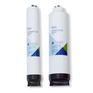 <p>The Pentair OMNIFilter QuickConnect Composite &amp; Carbon Filter Twin Pack is the genuine replacement pre- and post-filter set for the OMNIFilter T600RO 3-Stage Tankless Reverse Osmosis system. The pack includes the CF-12M composite filter and CB-12M carbon filter, working together to protect the RO membrane and polish water before it reaches the faucet.</p>
<p>The composite filter combines sediment and carbon block filtration to remove particulates, chlorine, and other contaminants before water reaches the RO membrane - extending membrane life and improving overall system performance. The carbon filter provides a final taste-and-odor polish after reverse osmosis filtration, ensuring crisp, clean-tasting water at the tap.</p>
<p>Designed for Pentair's QuickConnect twist-and-lock system, both cartridges install in clearly labeled slots and can be swapped in seconds without shutting off the water supply. The system's smart faucet includes an LED indicator that alerts you when it's time to replace filters.</p>
<p>Key Features:<br>- Genuine Pentair OMNIFilter replacement twin pack (CF-12M + CB-12M)<br>- Composite filter combines sediment and carbon block filtration to protect the RO membrane<br>- Carbon filter delivers a final chlorine taste and odor polish<br>- QuickConnect twist-and-lock design - no water shutoff needed for filter changes<br>- Labeled slots ensure correct cartridge placement<br>- Works with smart faucet LED filter-life indicator<br>- Recommended replacement: every 12 months</p>
<p>Specifications:<br>Brand: Pentair<br>Product Line: OMNIFilter QuickConnect<br>Compatible System: OMNIFilter T600RO 3-Stage Tankless RO System<br>Included Cartridges: CF-12M (Composite Filter), CB-12M (Carbon Filter)<br>Filter Function: Pre-filtration (sediment/carbon block) + post-filtration (carbon polish)<br>Recommended Replacement Interval: 12 months<br>Installation: QuickConnect twist-and-lock, tool-free<br>System Certification: NSF/ANSI Standard 58 (when used in T600RO system)</p>
