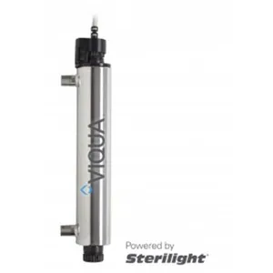 <table id="tablepress-94" class="tablepress tablepress-id-94 small-table">
<tbody class="row-hover">
<tr class="row-1 odd">
<td class="column-1">Flow Rate (30mJ/cm2)</td>
<td class="column-2">3.5 GPM</td>
</tr>
<tr class="row-2 even">
<td class="column-1">Connection</td>
<td class="column-2">&frac12;&rdquo; MNPT</td>
</tr>
<tr class="row-3 odd">
<td class="column-1">Lamp</td>
<td class="column-2"><strong>S330RL</strong></td>
</tr>
<tr class="row-4 even">
<td class="column-1">Quartz</td>
<td class="column-2"><strong>QS-330</strong></td>
</tr>
<tr class="row-5 odd">
<td class="column-1">Controller</td>
<td class="column-2"><strong>BA-VT</strong></td>
</tr>
<tr class="row-6 even">
<td class="column-1">Chamber</td>
<td class="column-2">304 SS</td>
</tr>
<tr class="row-7 odd">
<td class="column-1">Dimensions</td>
<td class="column-2">17&Prime; x 2.5&Prime;</td>
</tr>
<tr class="row-8 even">
<td class="column-1">Weight</td>
<td class="column-2">6.5 lbs.</td>
</tr>
<tr class="row-9 odd">
<td class="column-1">Power consumption</td>
<td class="column-2">20 W</td>
</tr>
<tr class="row-10 even">
<td class="column-1">Power supply</td>
<td class="column-2">100-130 V</td>
</tr>
</tbody>
</table>
