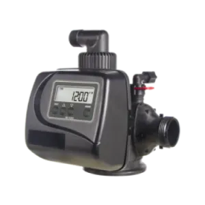 <ul>
<li>1.5&Prime; top mount control valve suited for mid-size commercial/industrial applications</li>
<li>Glass filled composite</li>
<li>Economical plastic optional meter assembly</li>
<li>Service flow rate of 60 gpm, backwash 43 gpm</li>
<li>Upflow/downflow brining field convertible</li>
<li>Solid state microprocessor with easy access front panel settings</li>
<li>Front panel display for time of day, days until next regeneration, volume remaining, current flow rate and total volume used (Totalizer)</li>
<li>Four methods to initiate regeneration; meter immediate, meter delayed, time clock delayed or pressure differential</li>
<li>Optional double backwash feature offers optimum regeneration, cleaning ability and efficiency</li>
<li>Fully adjustable cycle times with 6-cycle control delivers controlled backwash, downflow brining or upflow brining, slow rinse, second backwash, fast rinse, refill and downflow service</li>
<li>Coin cell lithium battery backup for time of day up to 8 hours</li>
<li>Level VI 15-volt output DC power supply provides safe and easy installation</li>
<li>Post treated water regenerant refill</li>
<li>Days override feature; 1 &ndash; 28 days available</li>
<li>One piece expanding seal spacer stack assembly</li>
<li>Linearly reciprocating piston operation</li>
<li>Reliable and proven DC drive</li>
</ul>